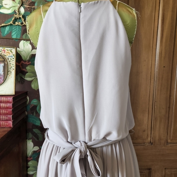 BILL LEVKOFF Blouson Chiffon Sample Dress Size 12 - Picture 7 of 10